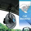 TN TONNY Classic 6 Inch Oscillating Car Clip on Fan