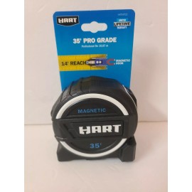 HART 35-Foot Pro Grade Tape Measure, Fraction Markings