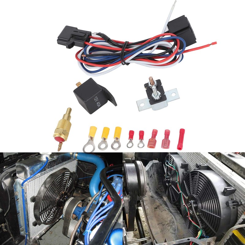 Radiator Fan Relay Kit, Radiator Fan Relay Kit Thermoat Temperature
