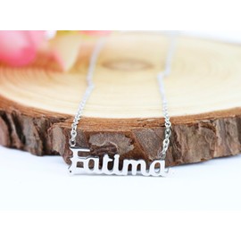 Only faith Personalisierte Namenskette für Frauen Edelstahl mit origineller Geschenkbox Anhänger Kette Schmuck personalisiert speziell für Freunde Freund Freund, standard, Edelstahl, Nicht zutreffend