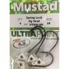 Spring Lock Jig Head, 1/8OZ, 3/0 Hook, White 3/0