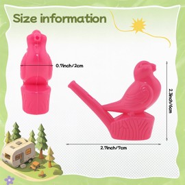 12 PCS Water Bird Whistle, Plastic Whistle,Whistles Bird Call Toys,Adult and child water bath toys,celebration supplies, outdoor toy Party Gift. (orange)