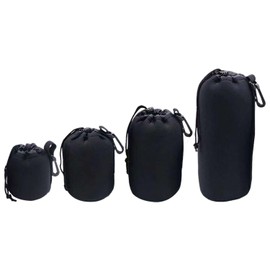SGSCFG 4-Piece Camera Lens Storage Bag, Portable Protective Bag, Shock Absorbing Storage Bag, Camera Accessories, Travel Supply