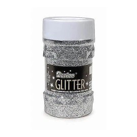 Darice Silver Glitter 4 oz Shaker Jar For Crafting