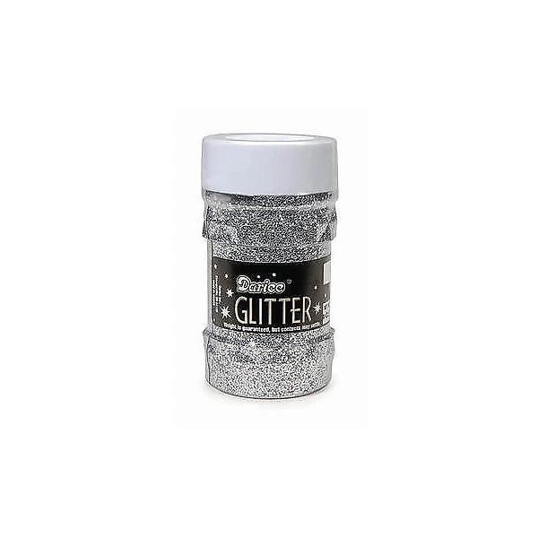 Darice Silver Glitter 4 oz Shaker Jar For Crafting