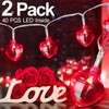 Grandeals 16.4FT 40LED Valentines Day Decor for Home Outdoor Valentines