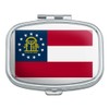 Georgia State Flag Rectangle Pill Case Trinket Gift Box
