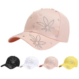 Baseball Cap for Women Sun Hat Rhinestone Sequin Cap Diamond Bling Hat Cute Cool Hats Fashionable Trucker Hats