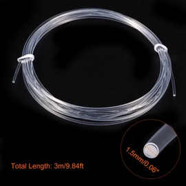 Rebower PMMA Side Glow Fiber Optic Cable, [for LED Light as Home, Party Decroation] - 0.06inch / 9.84 Feet / 1Pcs