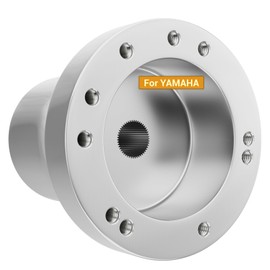 CLUBRALLY Golf Cart Steering Wheel Adapter Applicable to Yamaha with 5-6 Holes Steering Wheel-Silver