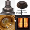 ALAISLYC 2 Pack Bronze Pendant Lights Kitchen Island Industrial Adjustable