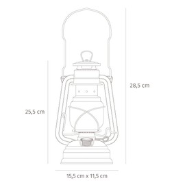 Feuerhand Baby Special 276 Hurricane Lantern in 21 Colours (Moss Green)