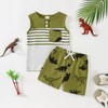 Baby Boy Clothes 18-24 Months Toddler Summer Outfits Dinosaur Sleeveless