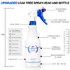 Plastic Spray Bottle, Empty Spray Bottles (2 Pack 24 Oz),
