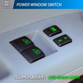 Sorghum Power Window Switch Driver Side - Master Window Switch Compatible with 2003-2008 Nissan 350Z 2004-2007 Infiniti G35 16 Pins Replace# 25401CD000 25401CD010 25401CD02A 25401CD02D