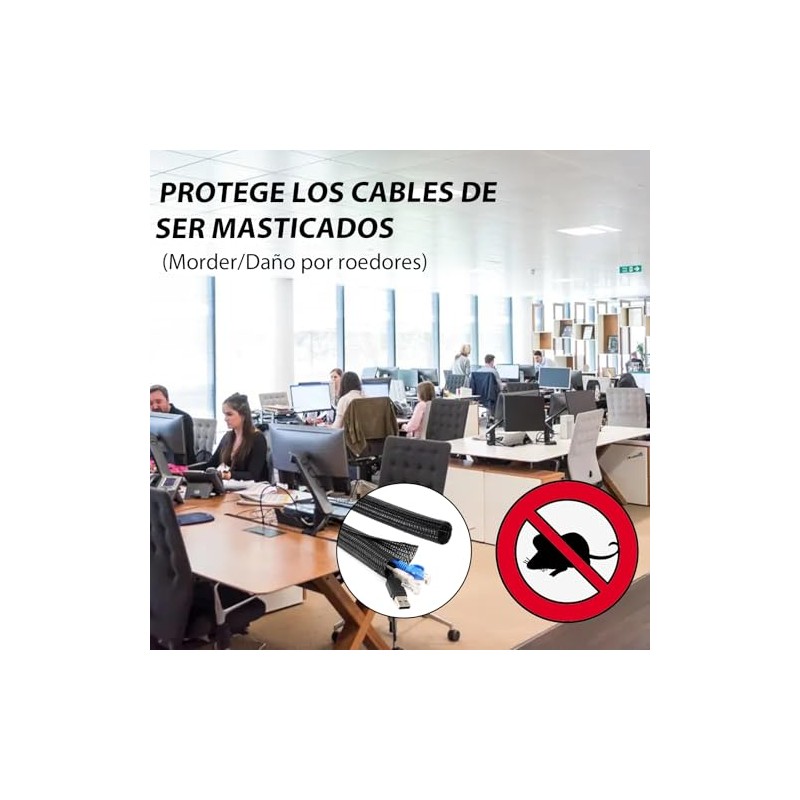 Juego de Organizador de Cables Cubre Cables Manguito de Gestión