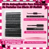 Kit De Extensiones De Pestañas Efecto 3d 40d+60d+80d Mixtas
