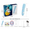 Light Blue Premium Wireless 3D Printing Pen - USB Charging,
