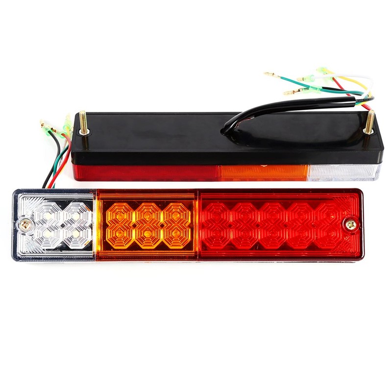 2 Pcs 30 LED Taillights Truck Rear Tail Light Brake