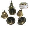 OHPHCALL 20pcs Handmade Bronze Bell Copper Rattle Handbell for Christmas