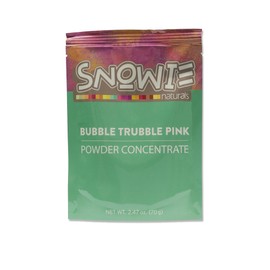 Snowie - All Natural Powdered Snow Cone Flavor Concentrate - Just Add Water! - Bubble Trubble Pink (Pint)