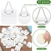 Jetec 180 Pcs Adhesive Picture Hanger Painting Hanging Hooks Without