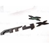 Auto Front Grill Matte Black AT4X OVERLAY Emblem 2023+GMC Sierra