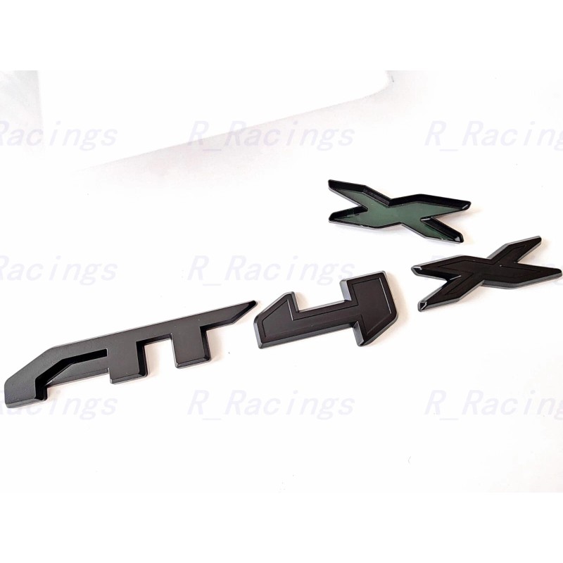 Auto Front Grill Matte Black AT4X OVERLAY Emblem 2023+GMC Sierra
