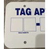 License Plate-30 Day Temporary Tag Replacement. Tag Applied For