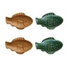 Creative Co-Op, Multicolor, Maritime Fish Shape Stoneware Dishes, Set of