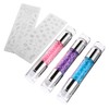 Healvian 3sets Double-ended Nail Art Stamping Kit Stamper Scraper Plates