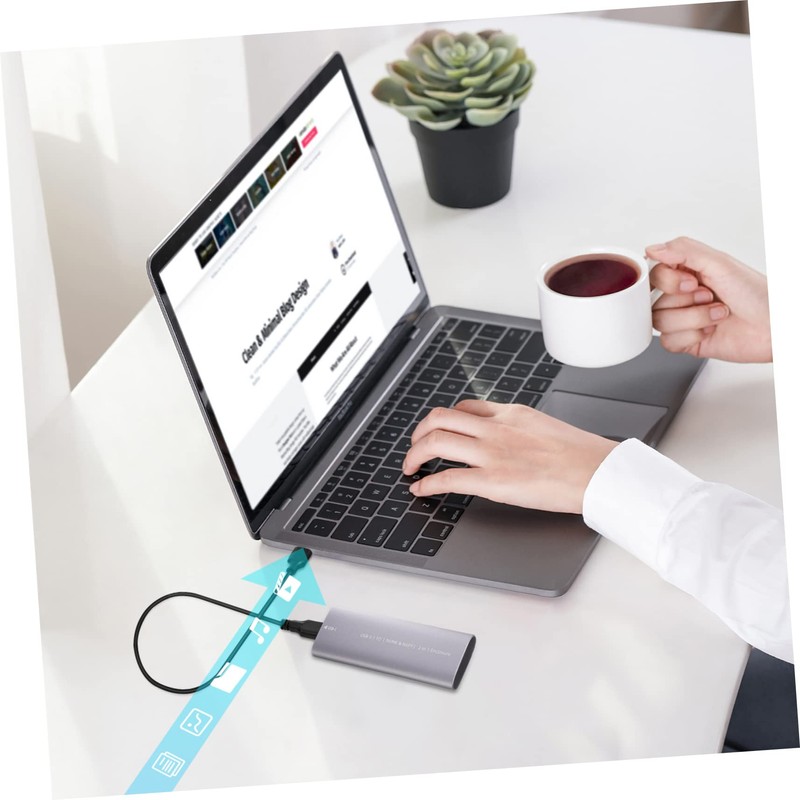 FELTECHELECTR Portable Ssd Box External Ssd Hard Disk Fast USB