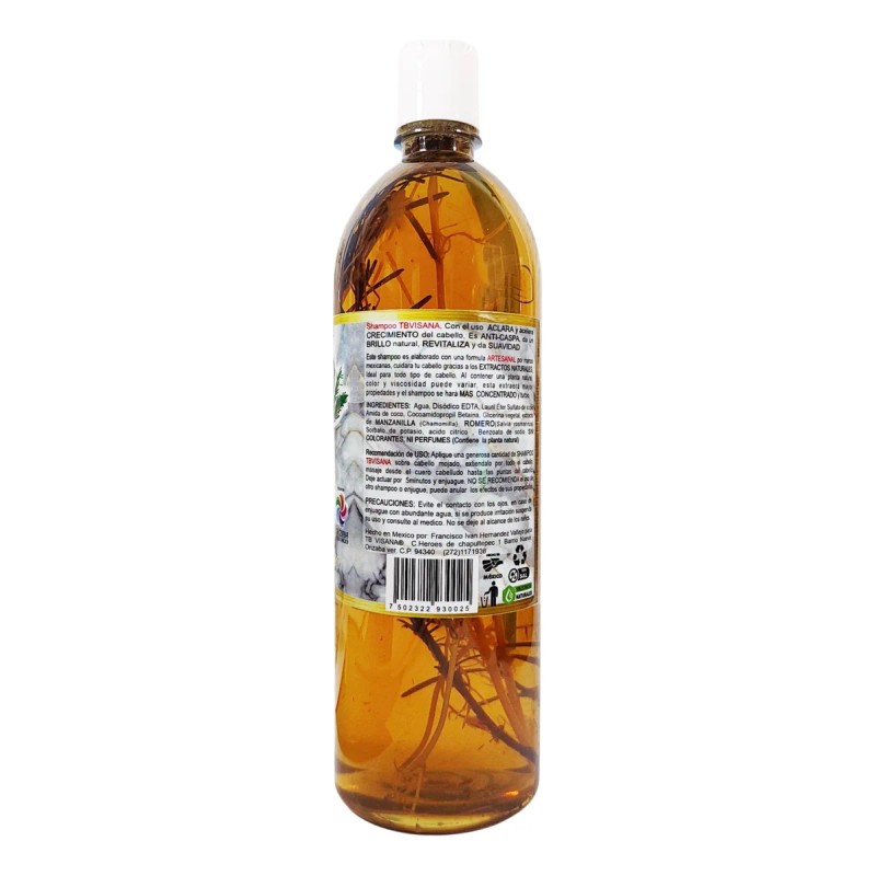 Shampoo Tbvisana Manzanilla-romero Crecimiento,rubio Castaño