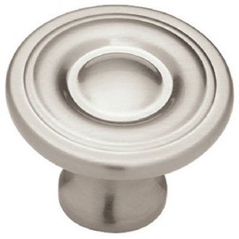BRAINERD/LIBERTY HDW P50141H-SN-C 1-1/4\D x 1\"H Knob - Round Ring - Brushed Satin Nickel"