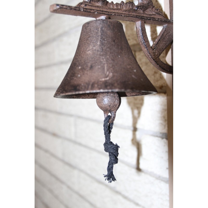 Cast Iron Big Foot Outdoor Entryway Bell, Legendary Mythical Creature