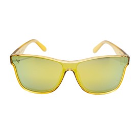 Lightweight Luxury Men's Polarized Sunglasses | Vermillion Mystic | Functional Fashion Polarized UV Protection and Durable (Gold/Gold)