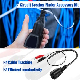 Dreyoo Circuit Breaker Finder Adapter Accessory Kit, Circuit Breaker Leads Tester with Clips, Light Socket, 3-2 Prong Grounding Outlet Adapter and Carrying Case Compatible with ET300 ET310 (Upgrade)