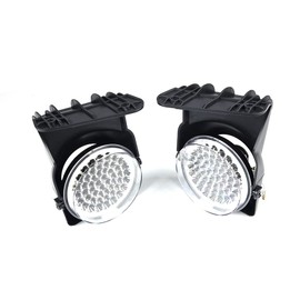 G-PLUS White Full LED Fog Lights Lamp with Switch/Bulbs/wiring harness Compatible with GMC Sierra 2003-2007 Pickup Truck Clear Lens Bumper Fog Light Kit