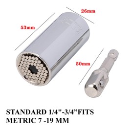 Foyscr Men's Universal Sleeve Tool Gift,Men's Gift,Men's Accessories,a Gift for The Man Who Has Everything,1/4 inch-3/4 inch(7-19 mm),Birthday Gift for Men,Fathers and Boyfriends