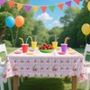 MEHOFOND 3 Pcs Fruit Theme Cherry Tablecloths, 108 x 54