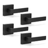 KNOBWELL 4 Pack Contemporary Dummy Lever Door Handle, Lever Door