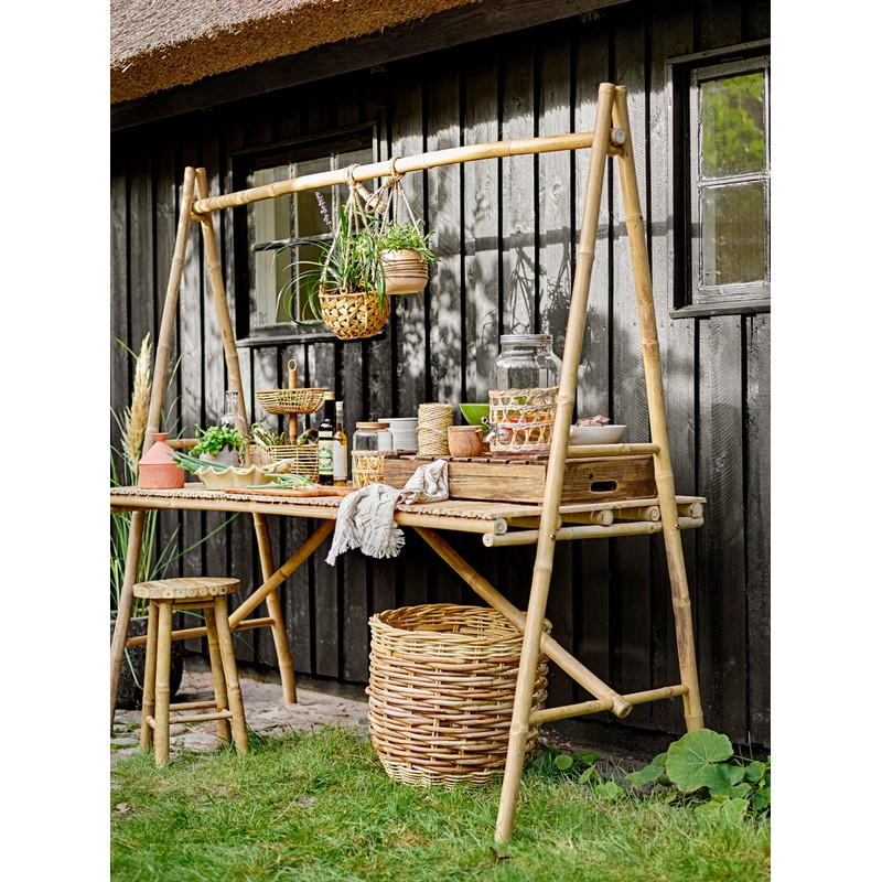 Bloomingville Cari Hanging Flower Pot Natural Ceramic Diameter 14 cm