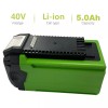 For GreenWorks 40V 5.0Ah For Greenworks G-MAX 40Volt Lithium Battery
