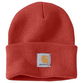 Carhartt Men's Acrylic Watch Hat-A18, Chili, One Size
