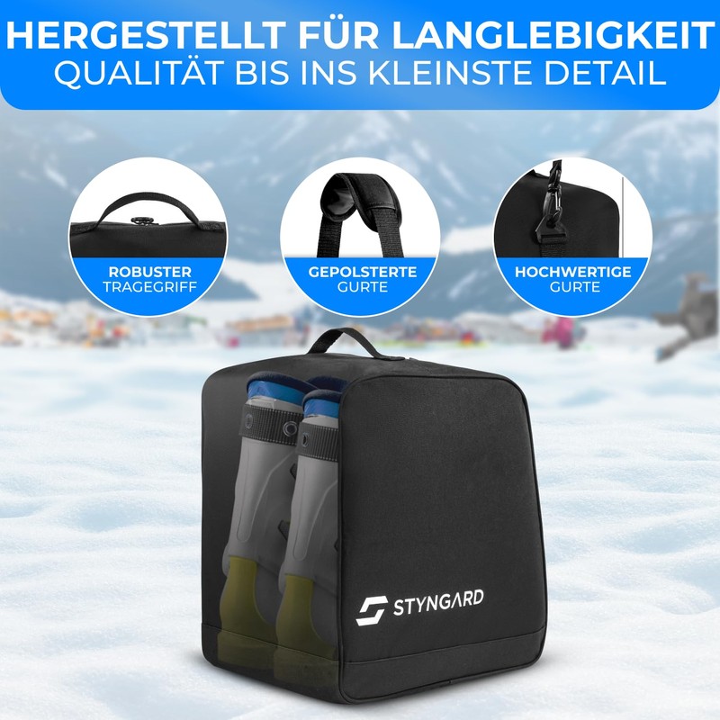 STYNGARD Ski Boot Bag with Space for Accessories [38 L]