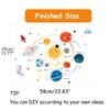Solar System Wall Stickers for Kids, Universe Space Wall Sticker,