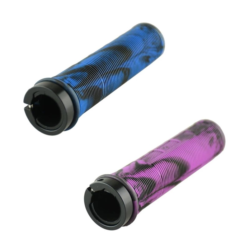PJQUEKAIPJ Bicycle Handle Grips TPR Aluminum Alloy Lock On Non-Slip