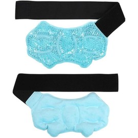 Ankle Foot Ice Therapy Wrap, Reusable Sport Foot Ice Therapy Wrap, Hot Cold Ice Gel Pack with Adjustable Brace for Sprained Ankles Swelling Feet Plantar Fasciitis Achilles, Freezable