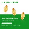 Tnuocke 5pcs 1/4 NPT Male x 1/8 NPT Male Solid