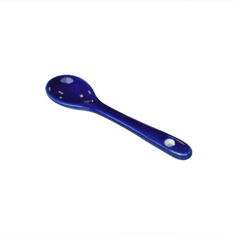 Xmomx 6 pcs Porcelain Egg Spoons Tea Spoon Ceramic Spoons